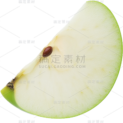 果蔬系列-通用-写实青苹果整颗/组合/切片贴纸