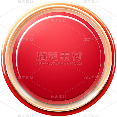 矢量红色按钮免抠元素