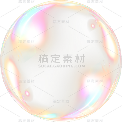 通用简约风彩色泡泡元素素材
