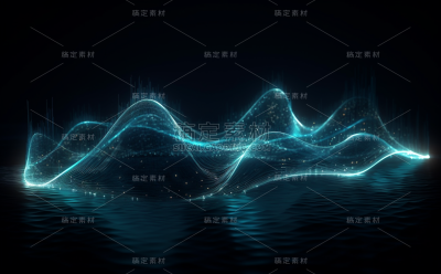 波浪线条曲线科技感背景