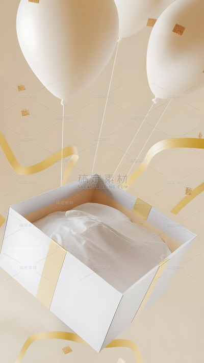 促销3D礼盒产品背景素材