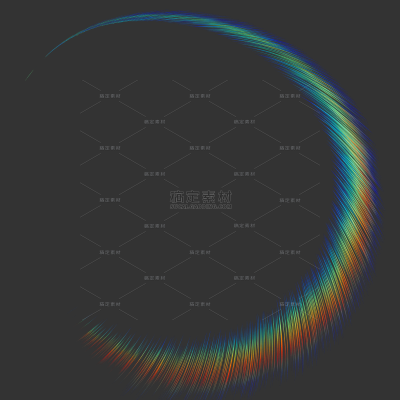 特效系列动态感太阳透镜彩色圆形发散光线光斑