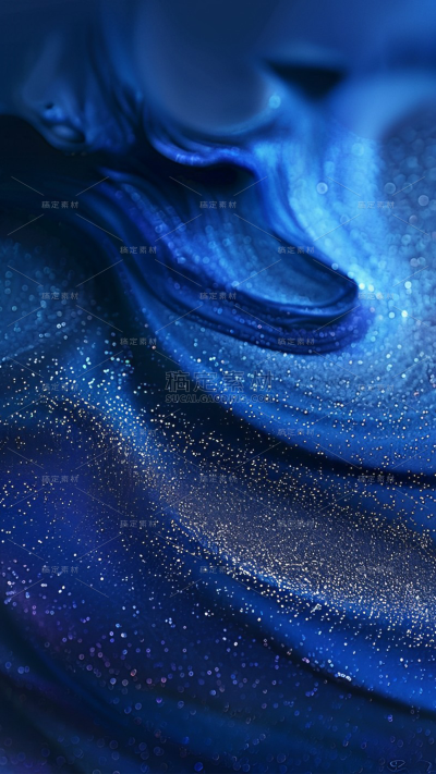 背景通用蓝色流体流沙背景场景图片素材