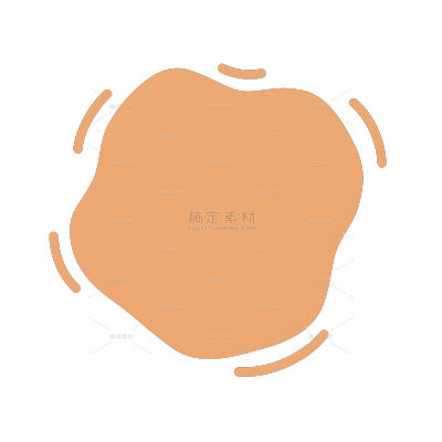 装饰系列插画风不规则色块元素（td）