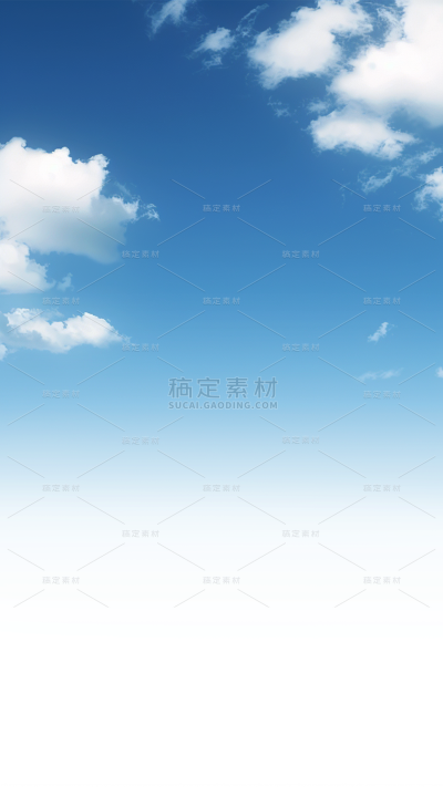 风光系列简约渐变天空白云通用元素素材