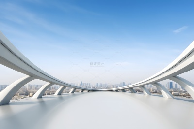 常规内容-背景系列白色道路背景图片