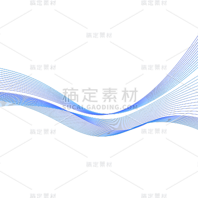 简约科技蓝色线条曲线
