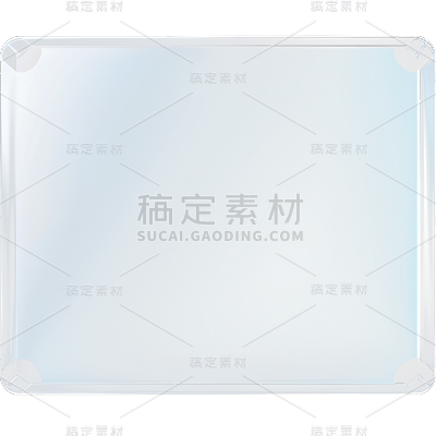 通用长方形玻璃几何装饰元素