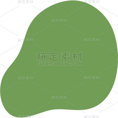 几何系列-通用-平面不规则彩色色块贴纸几何系列