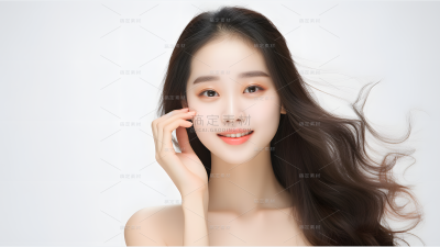美容护肤模特人像图片