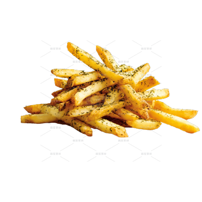 美食系列写实一堆薯条元素