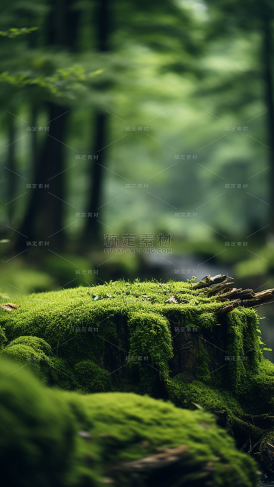通用电商促销户外绿植场景3D立体C4D场景背景图片素材
