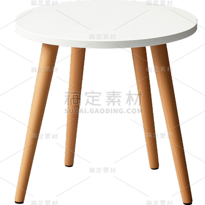 家居系列-通用-写实白色桌子-通用贴纸 