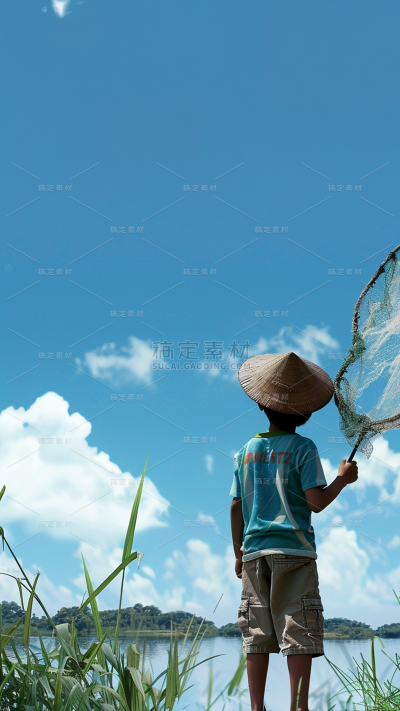 夏至传统节气通用实景感儿童夏日背景