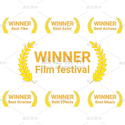 图标系列简约风麦穗英文winner图标（td）