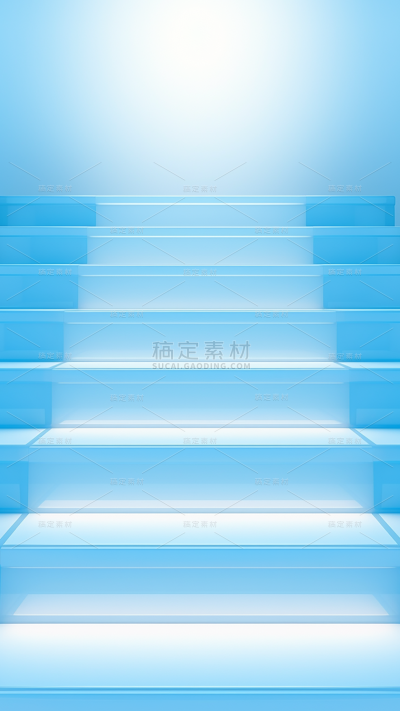 3D立体三维空间蓝色背景