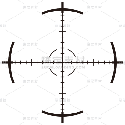 图标系列矢量黑色瞄准器图标（td）