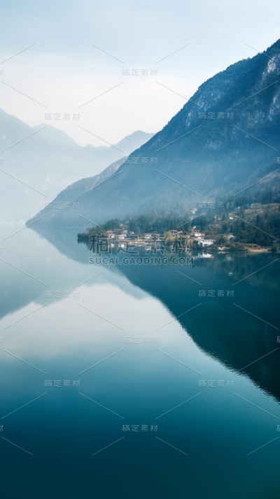 山川河流山峰景观风景壁纸