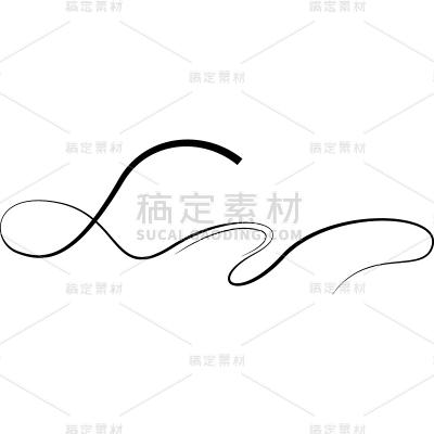 通用-love字形线条贴纸几何系列