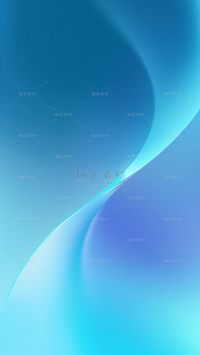 通用简约蓝色曲线渐变背景