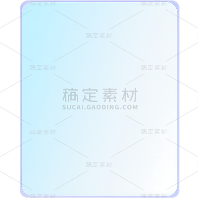 通用长方形玻璃几何装饰元素