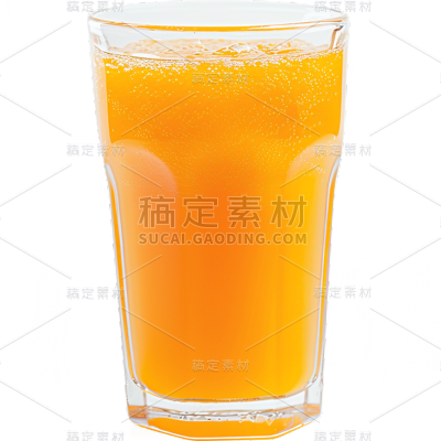 果蔬系列通用写实一杯橙汁元素素材
