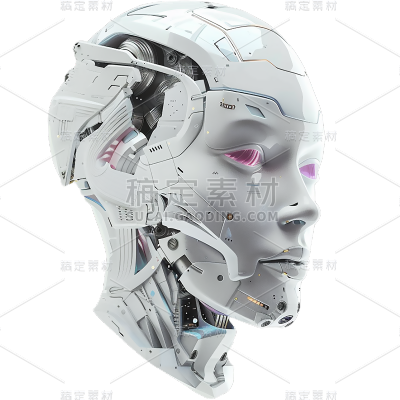 通用科技风3D赛博机器人元素素材