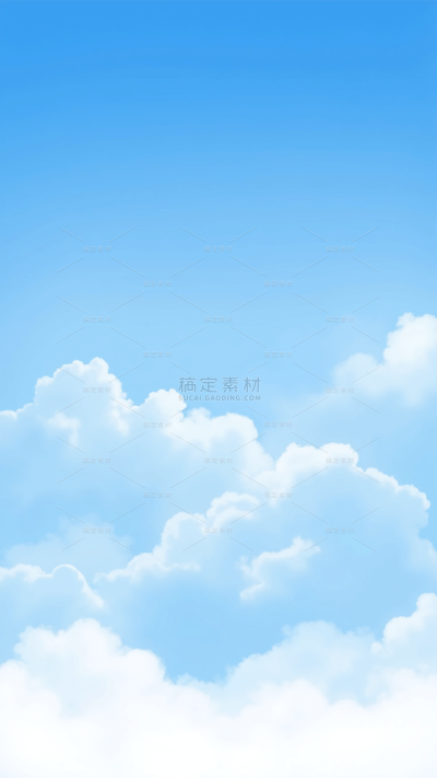 常规清新感蓝天白云背景