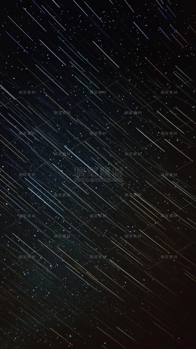 宇宙系列写实流星天空