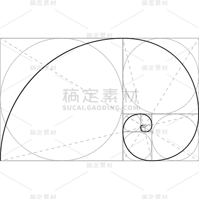 常规系列黄金分割线通用元素素材