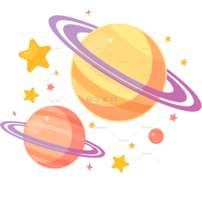 宇宙系列插画圆点星球
