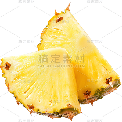 果蔬系列通用写实单品类水果果切-菠萝元素素材