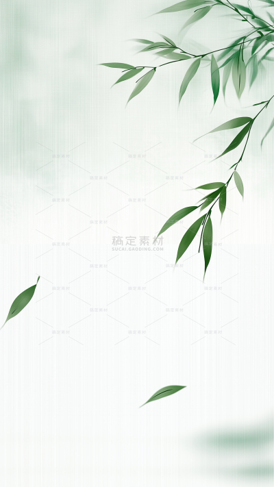 植物系列国风植物背景
