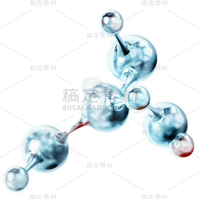 3D化学分子贴纸