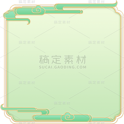 中国风边框文本框标题框元素