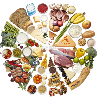 常规多种食材组合元素素材