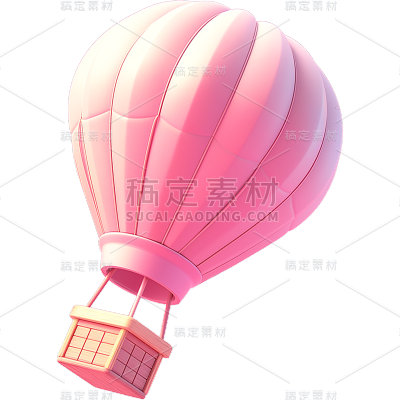 装饰通用软3D立体热气球元素素材