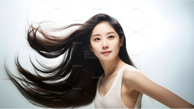 美发广告模特人像图片