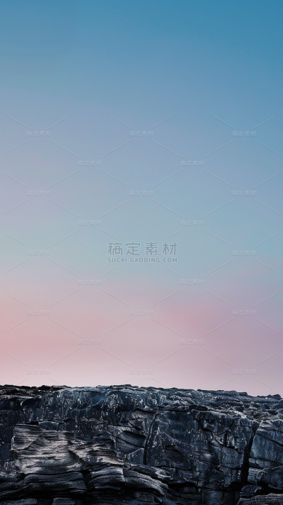 通用合成实景石头场景背景素材