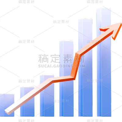 科技风3DC4D立体数据图柱状图图标元素素材