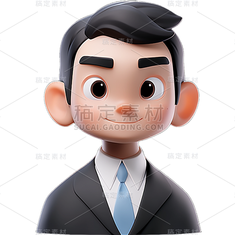 通用3D金融行业职场人物贴纸