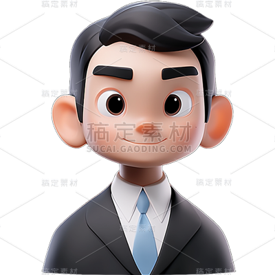 通用3D金融行业职场人物贴纸