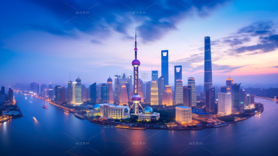 常规系列城市风光图片横版通用背景素材