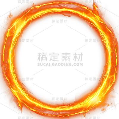 通用红色火圈火焰燃烧圆圈