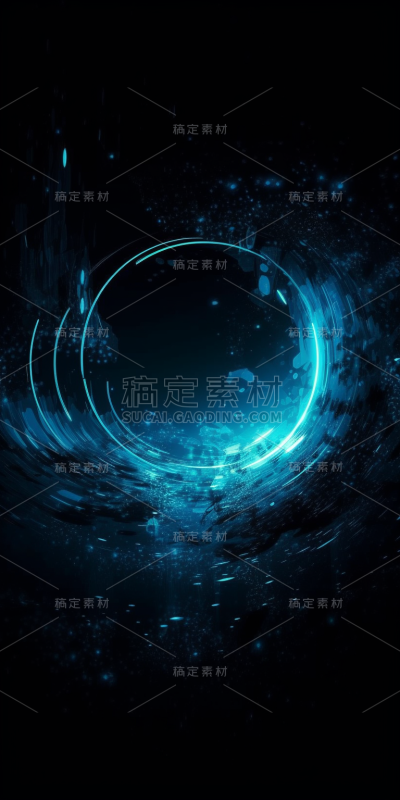 波浪线条曲线科技感背景