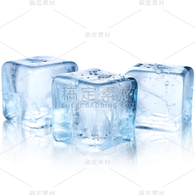 特效通用蓝色实景冰块元素素材