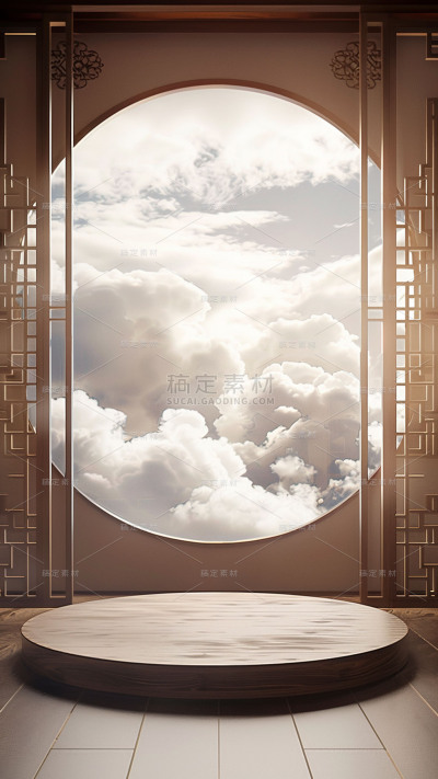 背景通用中式场景背景图片素材