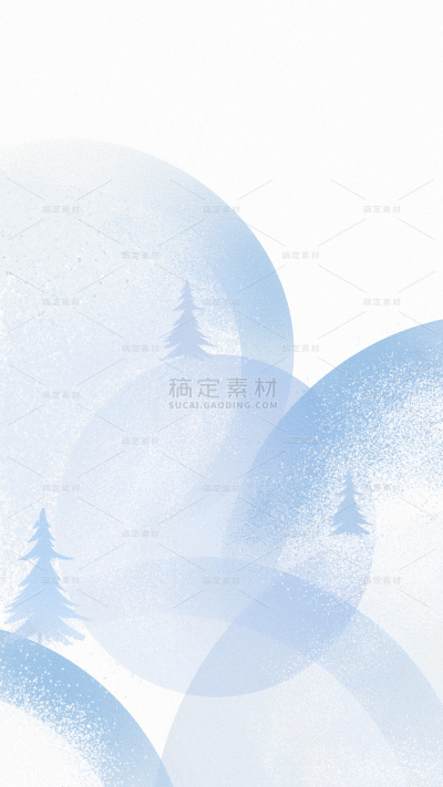 冬天扁平抽象山丘肌理背景