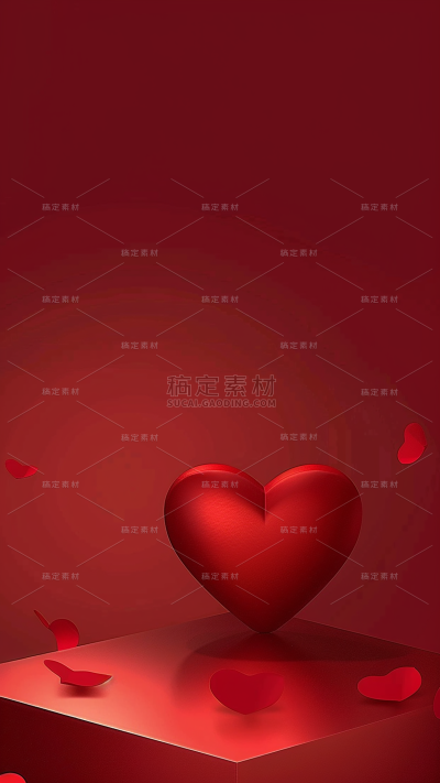 背景通用简约电商展台背景红色图片素材