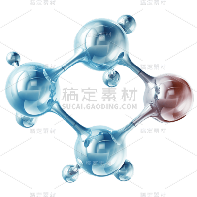 3D化学分子贴纸